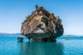 Tourists Exploring the Marble Caves in Chile, Patagonia, South America