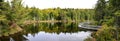 Panorama of the Laurentians in the Fall.