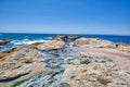 Puerto Vallarta, Conchas Chinas beach and ocean coastline Royalty Free Stock Photo