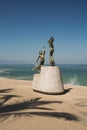 Puerto Vallarta Malecon Statues Royalty Free Stock Photo