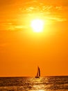 Puerto Vallarta Mexico Beach Sail Boat Sunset Royalty Free Stock Photo