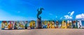 Puerto Vallarta Signage Tourism View Point on Malecon Royalty Free Stock Photo
