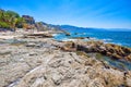 Puerto Vallarta, Conchas Chinas coastline and bay Royalty Free Stock Photo