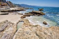 Puerto Vallarta, Conchas Chinas coastline and bay Royalty Free Stock Photo