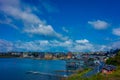 PUERTO VARAS, CHILE, SEPTEMBER, 23, 2018: View of the city of Puerto Varas and Llanquihue lake Royalty Free Stock Photo