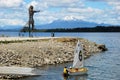 Puerto Varas, Llanquihue Lake and snowcapped Vulcano Mt. Calbuco , Chile Royalty Free Stock Photo