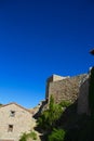 Puertomingalvo castle balcony to the Mediterranean from the Maestrazgo Royalty Free Stock Photo