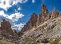 Puez Geisler reserve Dolomite alps Royalty Free Stock Photo