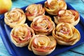 Puff pastry with apple shaped roses