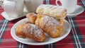 Puff pastry ,apple pastry turnovers for dessert Royalty Free Stock Photo