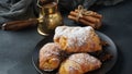 Puff pastry ,apple pastry turnovers for dessert Royalty Free Stock Photo