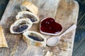 puff pastry bun made of wheat dough and poppy seed filling Royalty Free Stock Photo