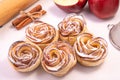 puff pastry cakes on a table Royalty Free Stock Photo