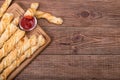 Puff pastry cheese twists. Royalty Free Stock Photo
