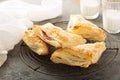 Puff pastry with cherry filling