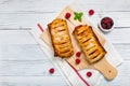 Puff Pastry Fruit Berry Strudel