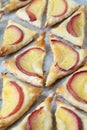 Puff pastry with nectarines