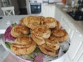 Puff pastry pizza rolls with minced beef