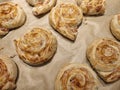 Puff pastry pizza rolls with minced beef