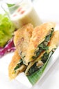 Puff pastry with spinach-cheese