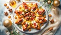 Puff pastry tart with fresh figs and a glaze of honey