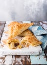 Puff pastry triangles