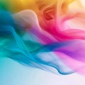 puff of smoke in neon tones, abstract art, colored steam background, smoke cloud swirl pattern, bright vivid colors