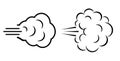 Puff of wind, gust cloud icon