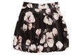 Puffball skirt, satin bubble skirt  skirt is on white Royalty Free Stock Photo