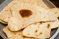 Puffed Indian bread puri Royalty Free Stock Photo