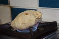 A Puffed Indian Roti or Bread Royalty Free Stock Photo