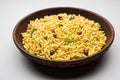 Puffed Rice Chivda or Maharashtrial Bhadang Chiwda served in a plate Royalty Free Stock Photo