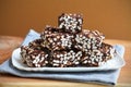 Puffed rice chocolate squares