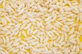 Puffed rice, Churmure or murmure or moori isolated on yellow background
