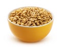 Puffed wheat cereal isolated on white background Royalty Free Stock Photo