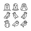 puffin icon or logo isolated sign symbol vector illustration Royalty Free Stock Photo