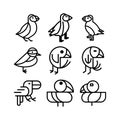 puffin icon or logo isolated sign symbol vector illustration Royalty Free Stock Photo