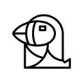 puffin icon or logo isolated sign symbol vector illustration Royalty Free Stock Photo