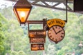 Puffing Billy Train Timetable Royalty Free Stock Photo