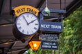 Puffing Billy Train Timetable Royalty Free Stock Photo