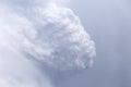 rain clouds swirling into a whirlwind, before a thunderstorm