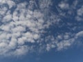 Puffy clouds and blue sky Royalty Free Stock Photo