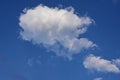 Puffy White Cloud in Beautiful Blue Sky Royalty Free Stock Photo