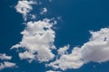 Puffy White Cloud on a Blue Sky Royalty Free Stock Photo