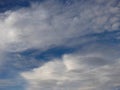 Puffy White Clouds and Blue Skies