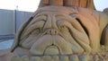 Pug sand Statue