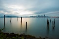 Puget Sound and city skyline of Seattle