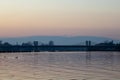 Puh Bridge on Lake Ptuj and River Drava Royalty Free Stock Photo