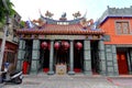 Puji Temple a Taoist temple with ornate rooftop carvings