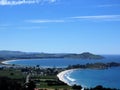 Puketeraki Lookout of Karitane Beach Royalty Free Stock Photo